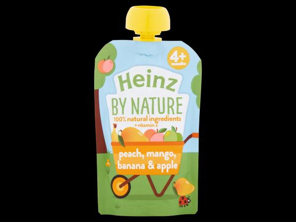 Heinz By Nature Mango & Peach Fruit Pouch