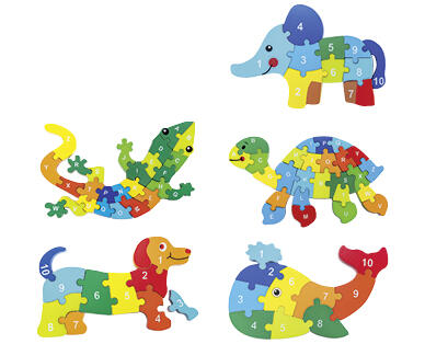 TOY LINO 
 PUZZLE EN BOIS EN FORME D'ANIMAL