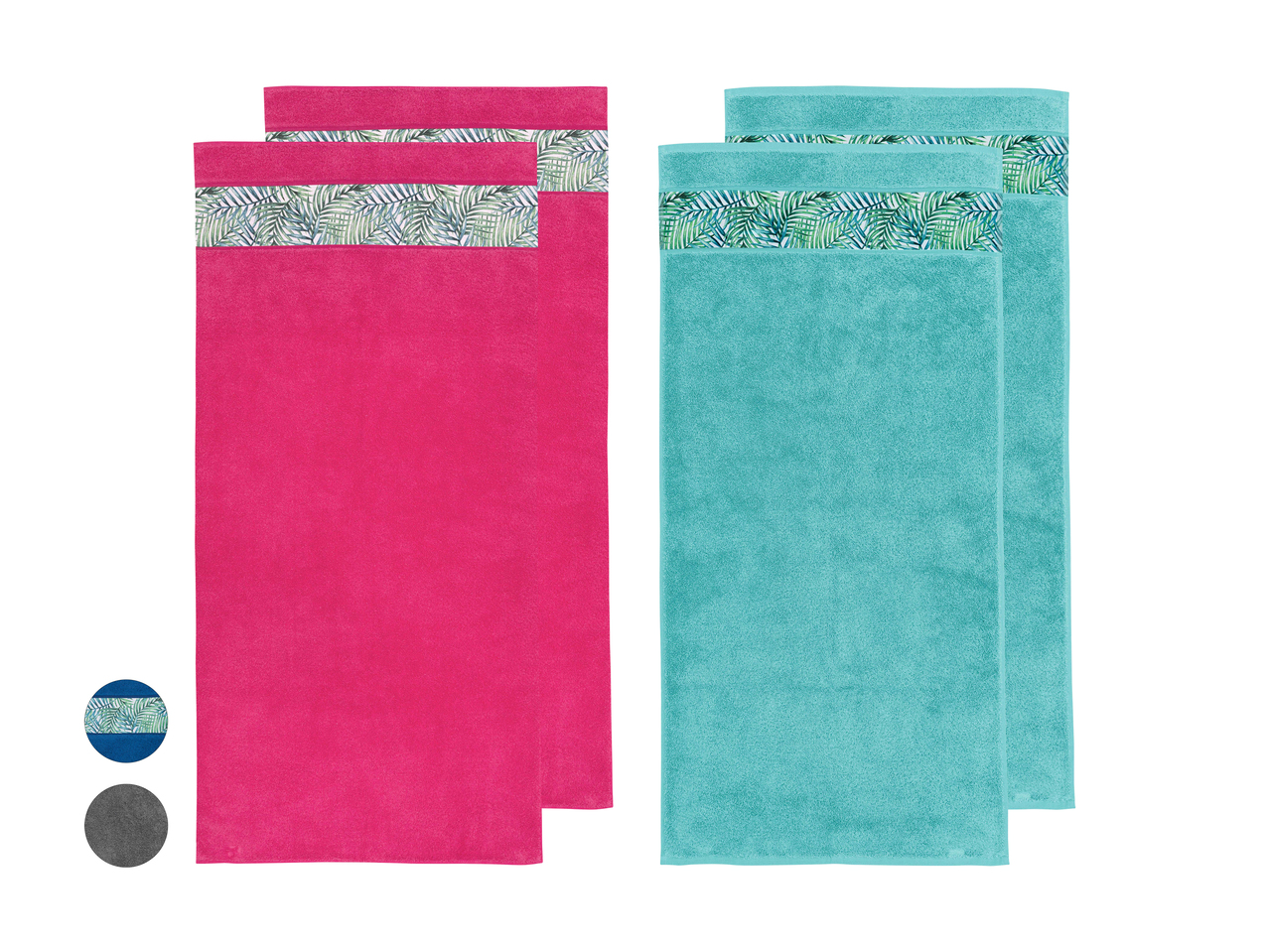 Serviettes de toilette éponge, lot de 2
