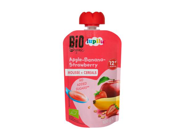 Bio ovocná přesnídávka s cereáliemi