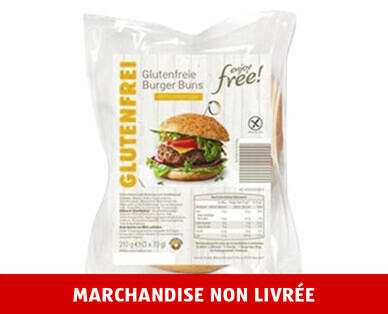 ENJOY FREE! 
 BUNS À BURGERS SANS GLUTEN