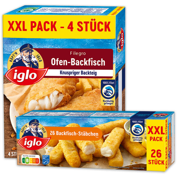 Backfisch-Stäbchen / Filegro XXL