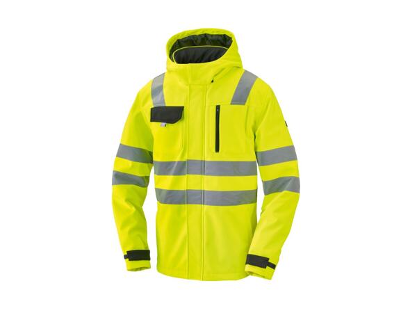 Softshell jacket with reflective details