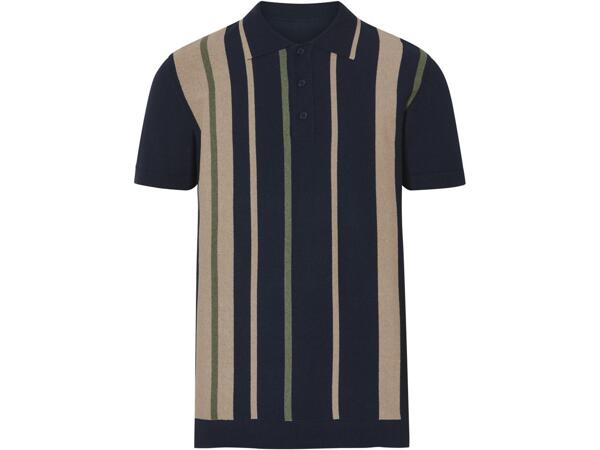 Men's knitted polo shirt