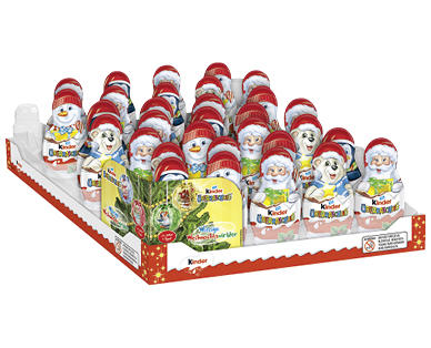 KINDER(R) Figure natalizie di cioccolato con sorpresa