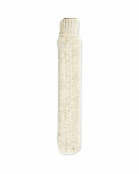 Cream Long Hot Water Bottle