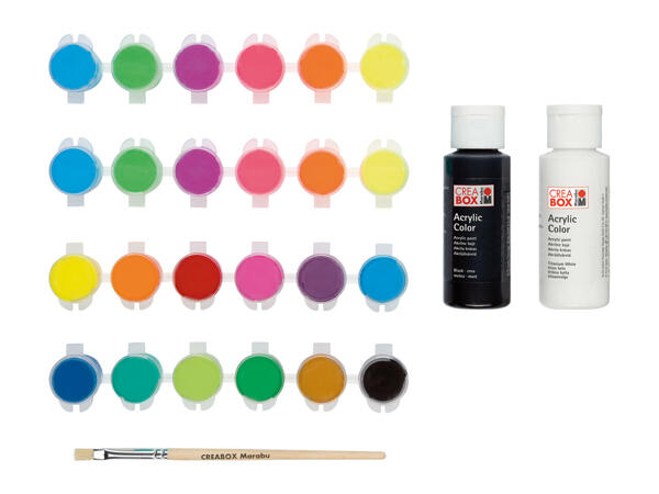 Creabox Mini Acrylic Paints with Brush