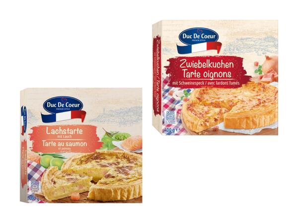 Tarte au saumon/aux oignons