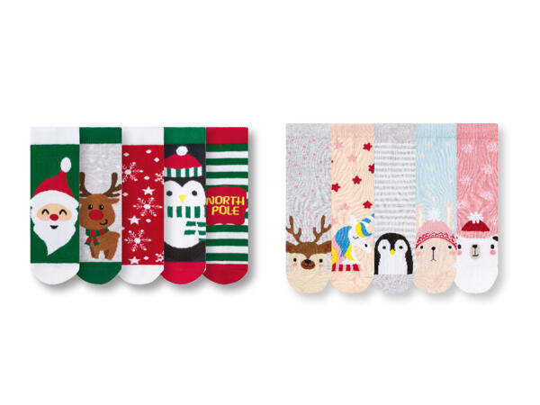 Julstrumpor, 5-pack