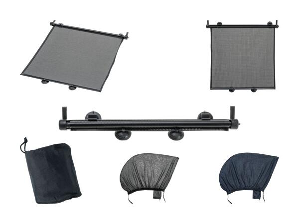 Stores/​housses pare-soleil pour voiture, 2 pièces