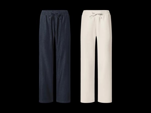 Jogger en denim à jambes larges