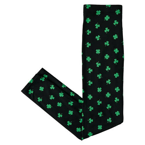 Ladies St. Patrick's Day Soft Legging - Black Print, XL