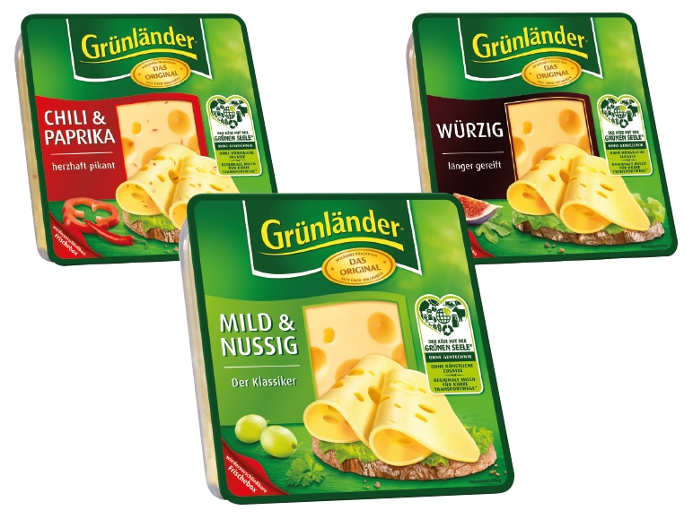 GRÜNLÄNDER Käse in Scheiben