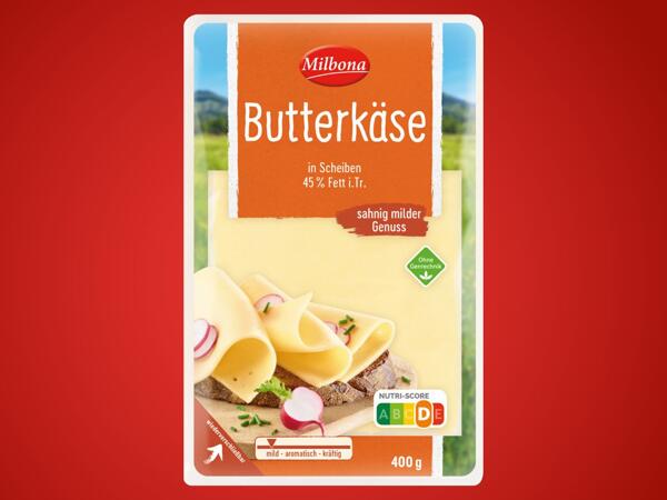 Butterkäse in Scheiben