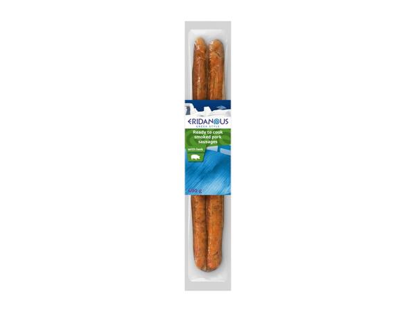 Eridanous Ready to Cook Smoked Pork Sausages with Leek