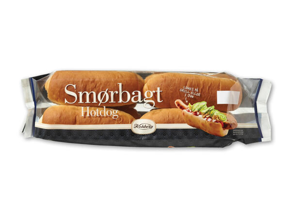 Kohberg hotdogbrød smørbagt