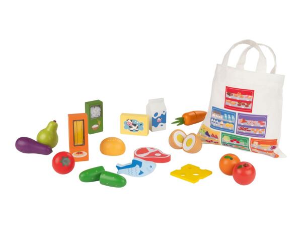 Playtive Picnic/Shopping Bag with Food/Breakfast Playset