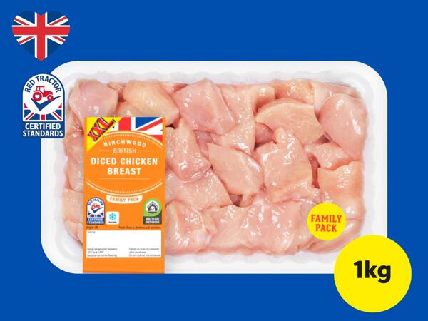 Birchwood Diced British Chicken Breast