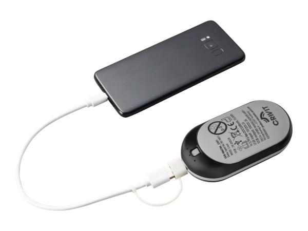 CRIVIT Grey Rechargeable Hand Warmer