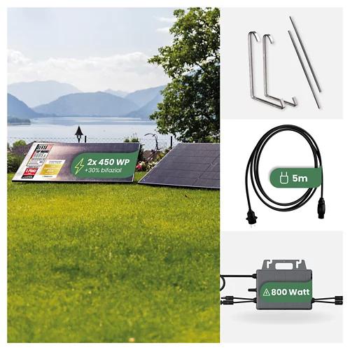 GREEN SOLAR Balkonkraftwerk Boden 900/800 W