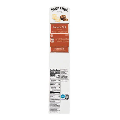 Banana Nut Muffins, 4 count
