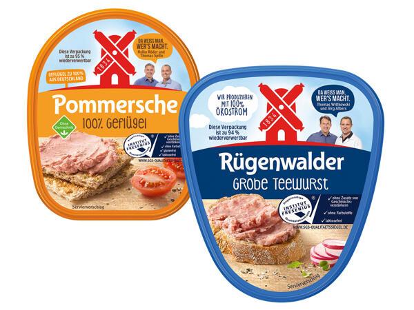 Rügenwalder Mühle Leberwurst/ Teewurst