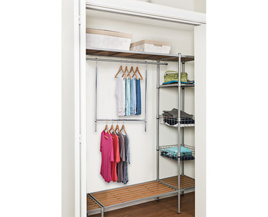 Easy Home Expandable or Over-the-Door Closet Rod