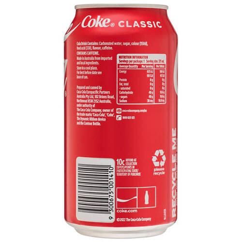 Coke Classic 36 Pack 375ml