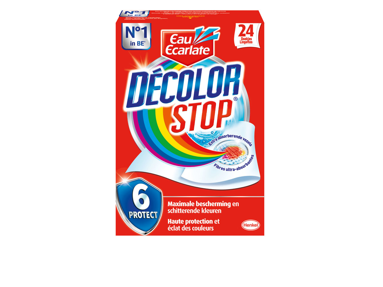 Lingettes anti-décoloration