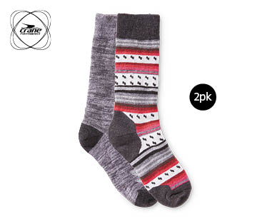 Ladies Wool Blend Hiking Socks 2pk