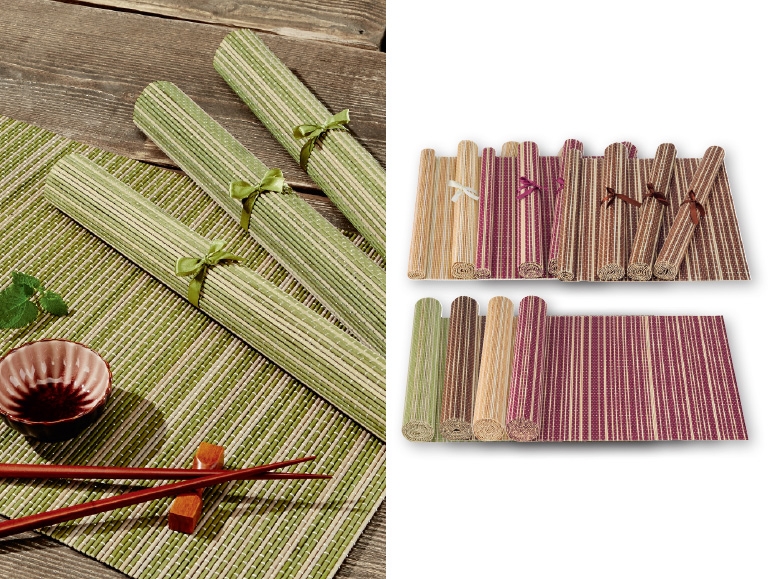 MERADISO Bamboo Placemats/Bamboo Table Runner