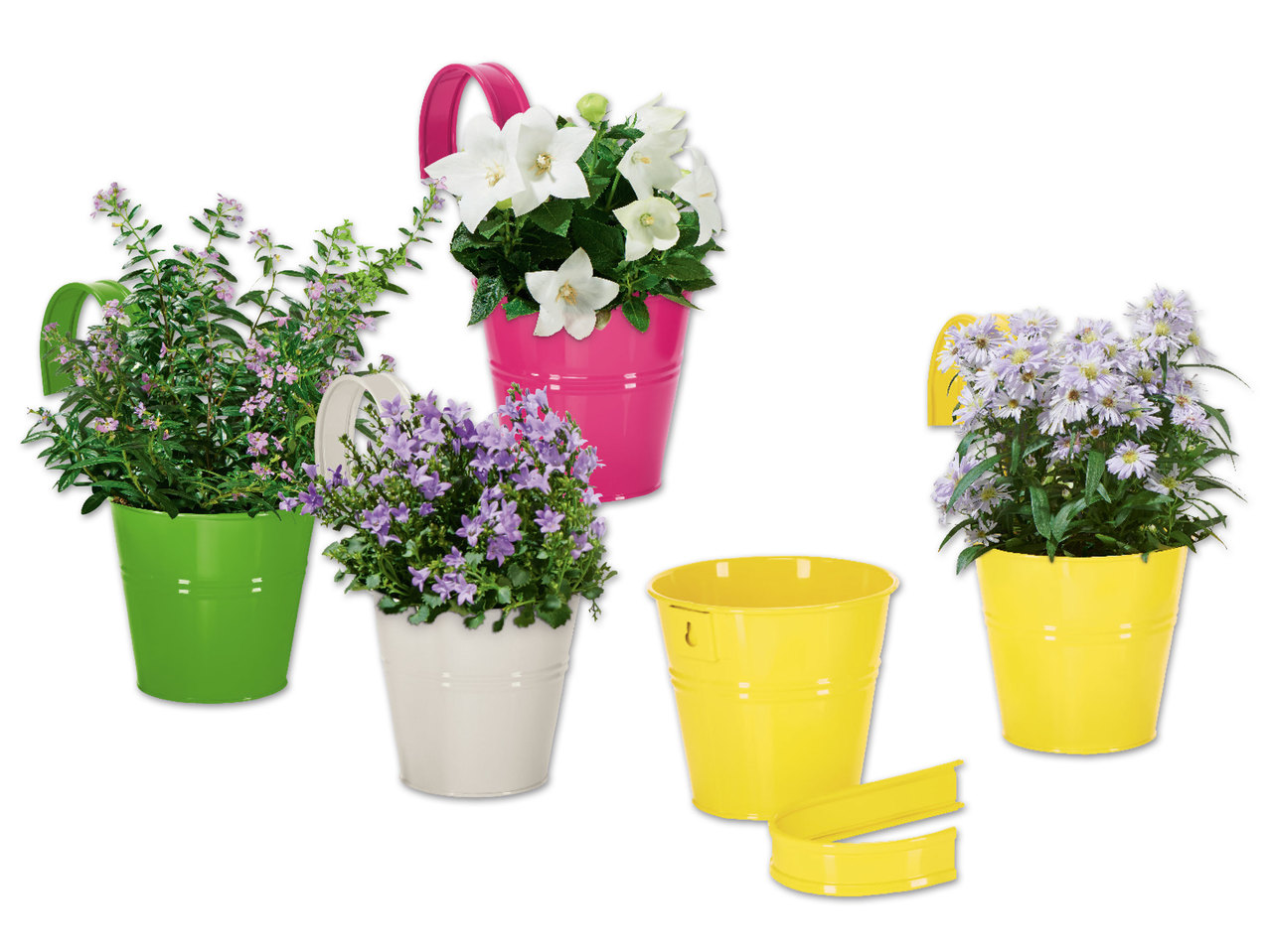 FLORABEST(R) Pflanzgefäße mit Hängebügel, 2 Stück