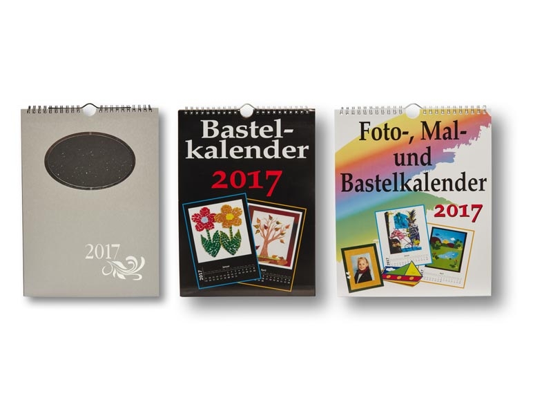 Calendrier créatif/ pour photos 2017, 2 pièces
