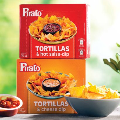Tortillachips mit Dipsauce