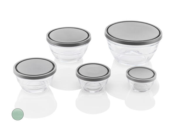Set de bols en verre, 5 pièces