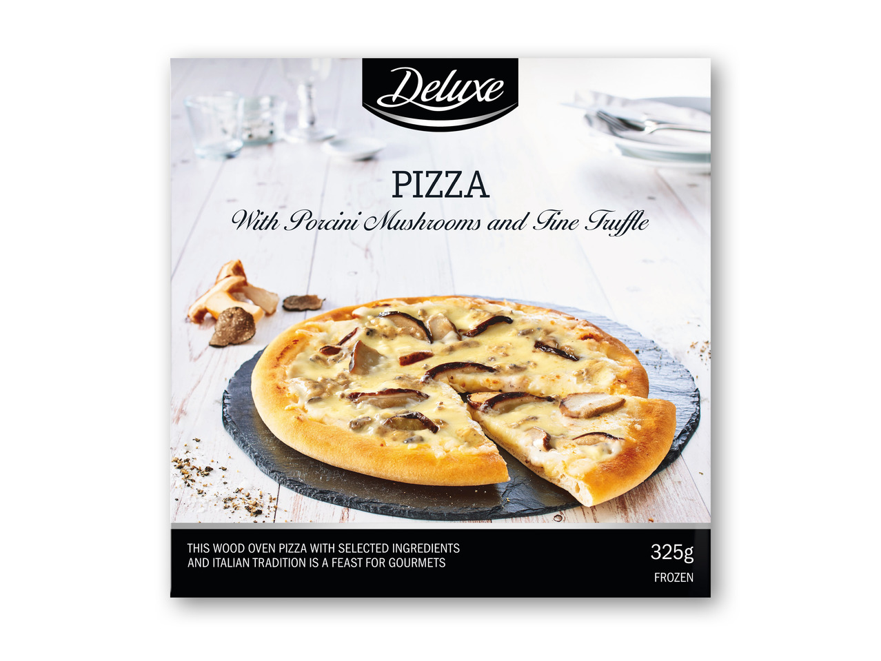 DELUXE Italiensk stenovnspizza