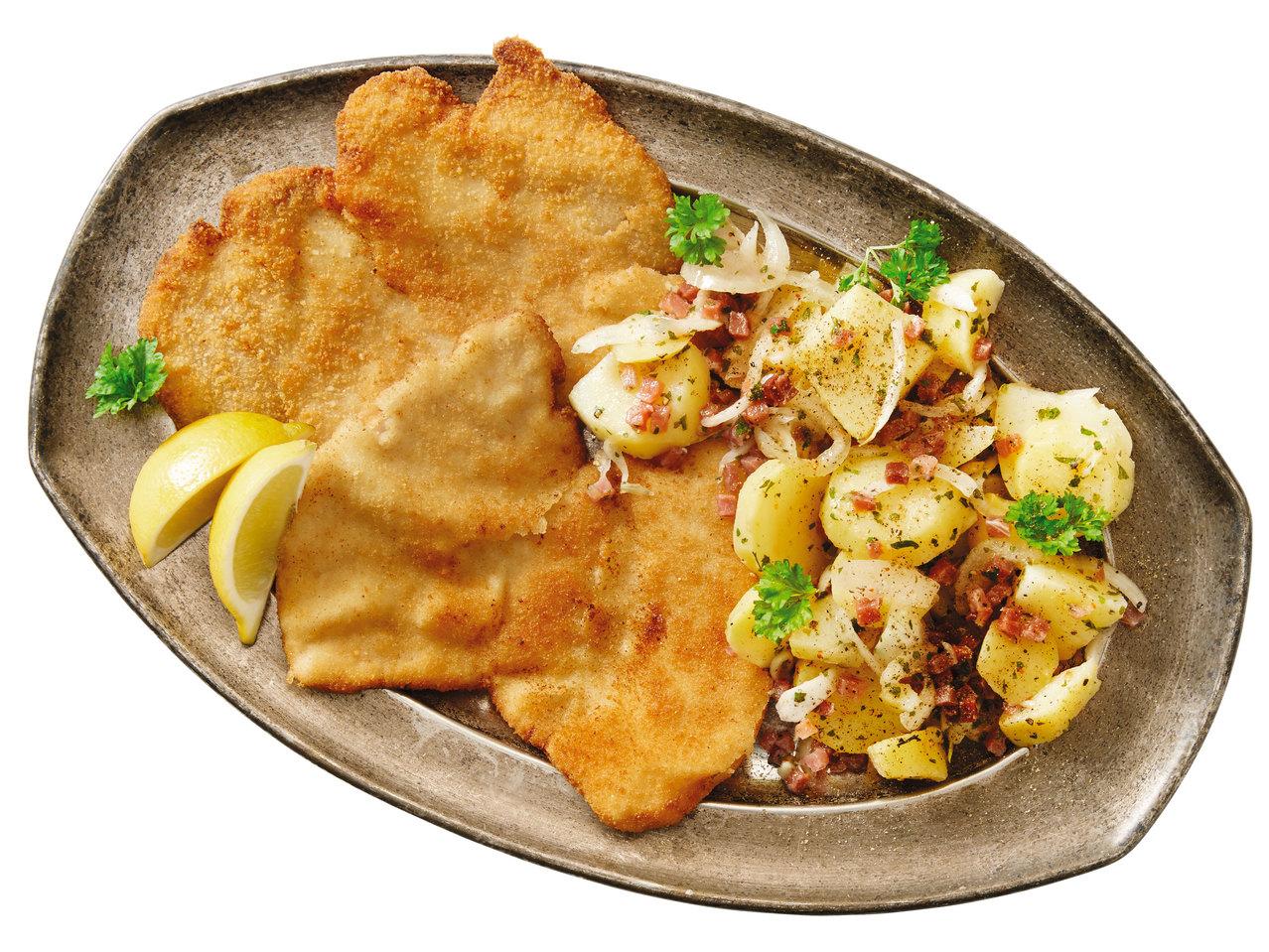 ALPENFEST Gebackenes Riesen-Schnitzel