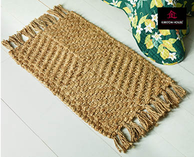 Luxury Fringed Jute Decorator Mat