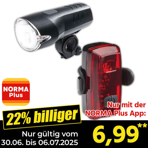 LED-Fahrradleuchten-Set