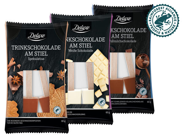 Trinkschokolade am Stiel