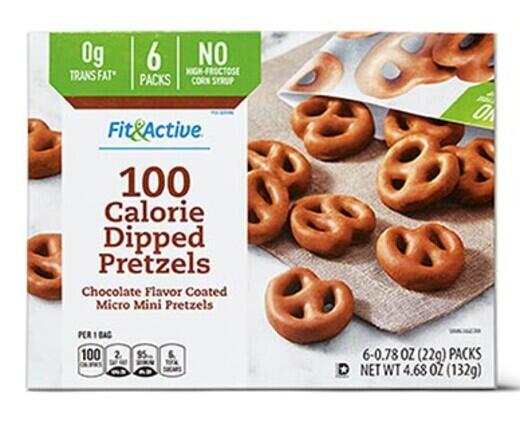 Fit & Active 
 100-Calorie Milk Chocolate or Yogurt Covered Pretzels