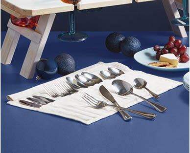Picnic Cutlery Set 16 Piece with Carry Pouch