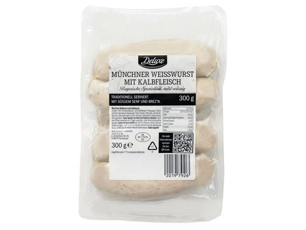 Münchner Weißwurst mit Kalbfleisch