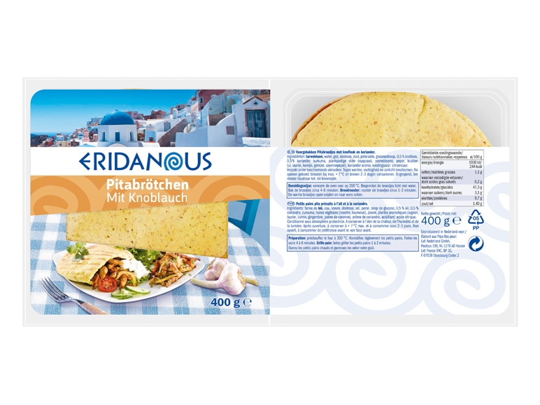 ERIDANOUS Pitabrötchen