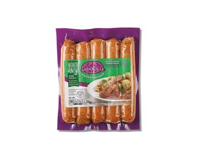 Never Any! Andouille/Apple Bourbon Chicken Sausage