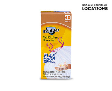 Boulder Flex Odor Control Lemon or Hawaiian Tall Kitchen Bag