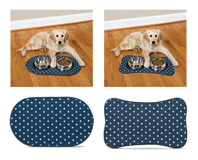 Heart to Tail Microfiber Pet Bowl Mat