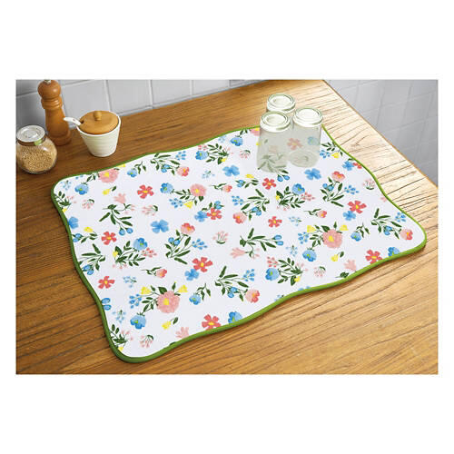 18" x 24" Reversible Drying Mat - Floral
