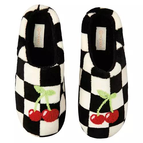 Ladies Novelty Slippers - Cherry, 10