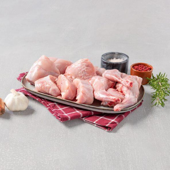 Lapin prêt à cuire